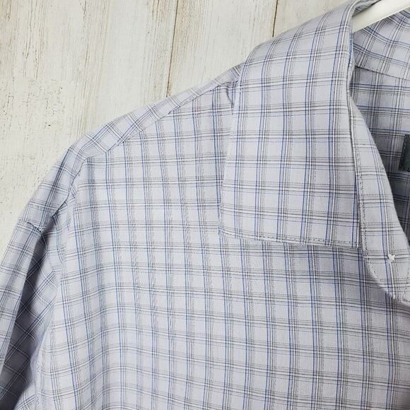 Kenneth Cole Reaction Button Down Shirt Lavendar Blue Size Large - Picture 5 of 8